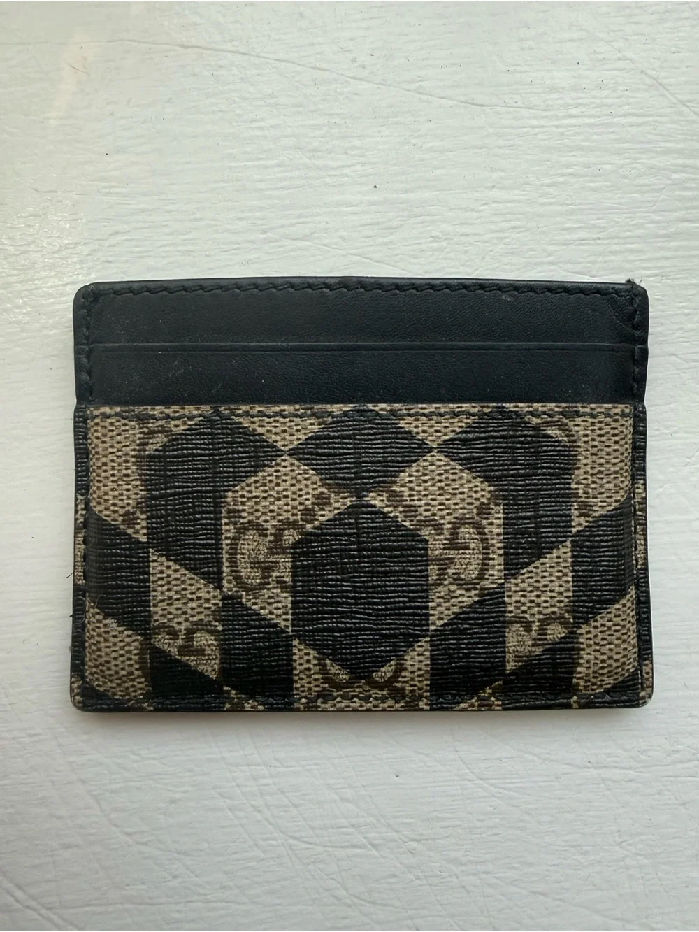 Mens Gucci GG Supreme Card Case